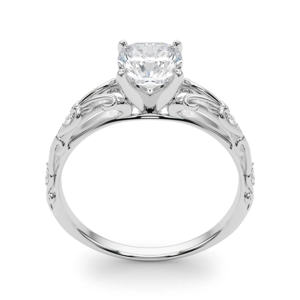 Accented Vintage-Inspired Engagement Ring - Image 62