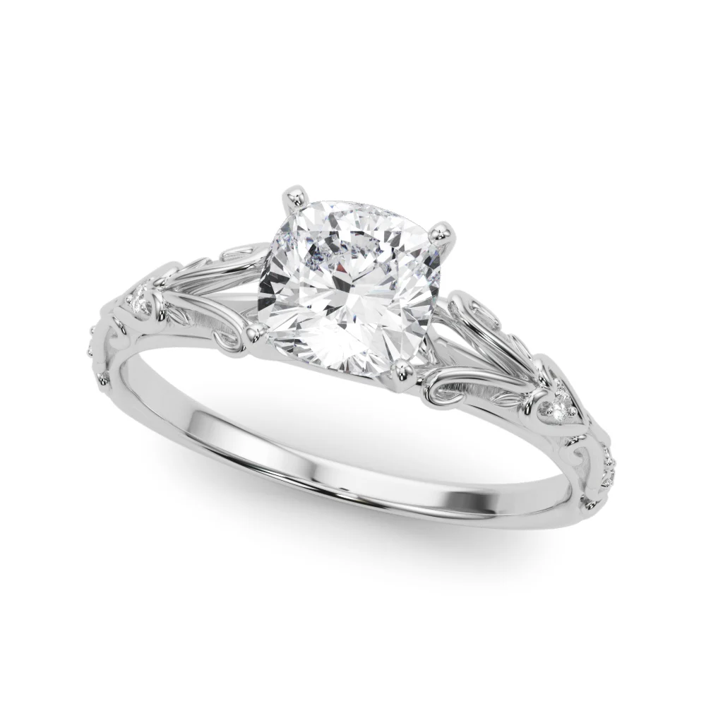 Accented Vintage-Inspired Engagement Ring - Image 58