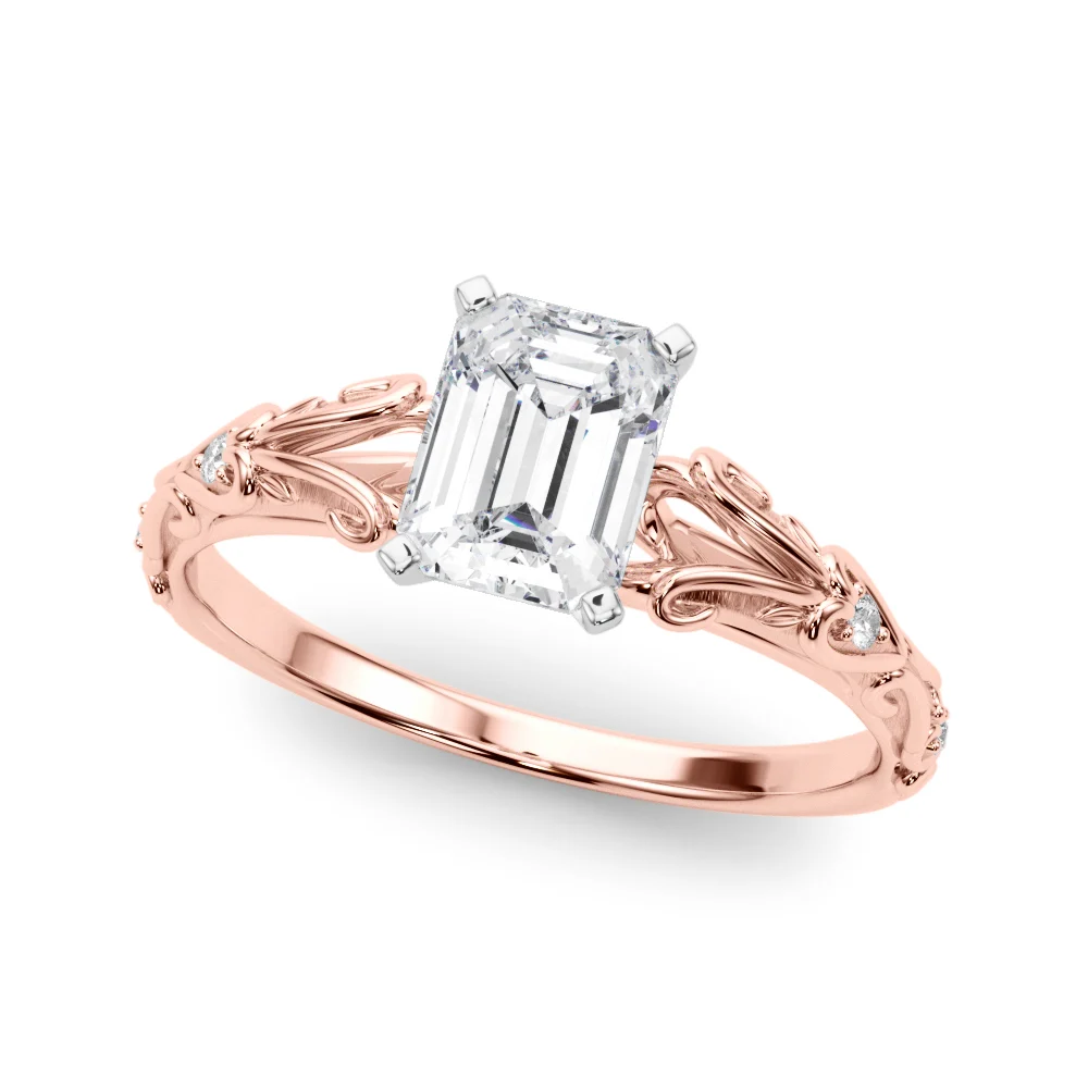 Accented Vintage-Inspired Engagement Ring - Image 26
