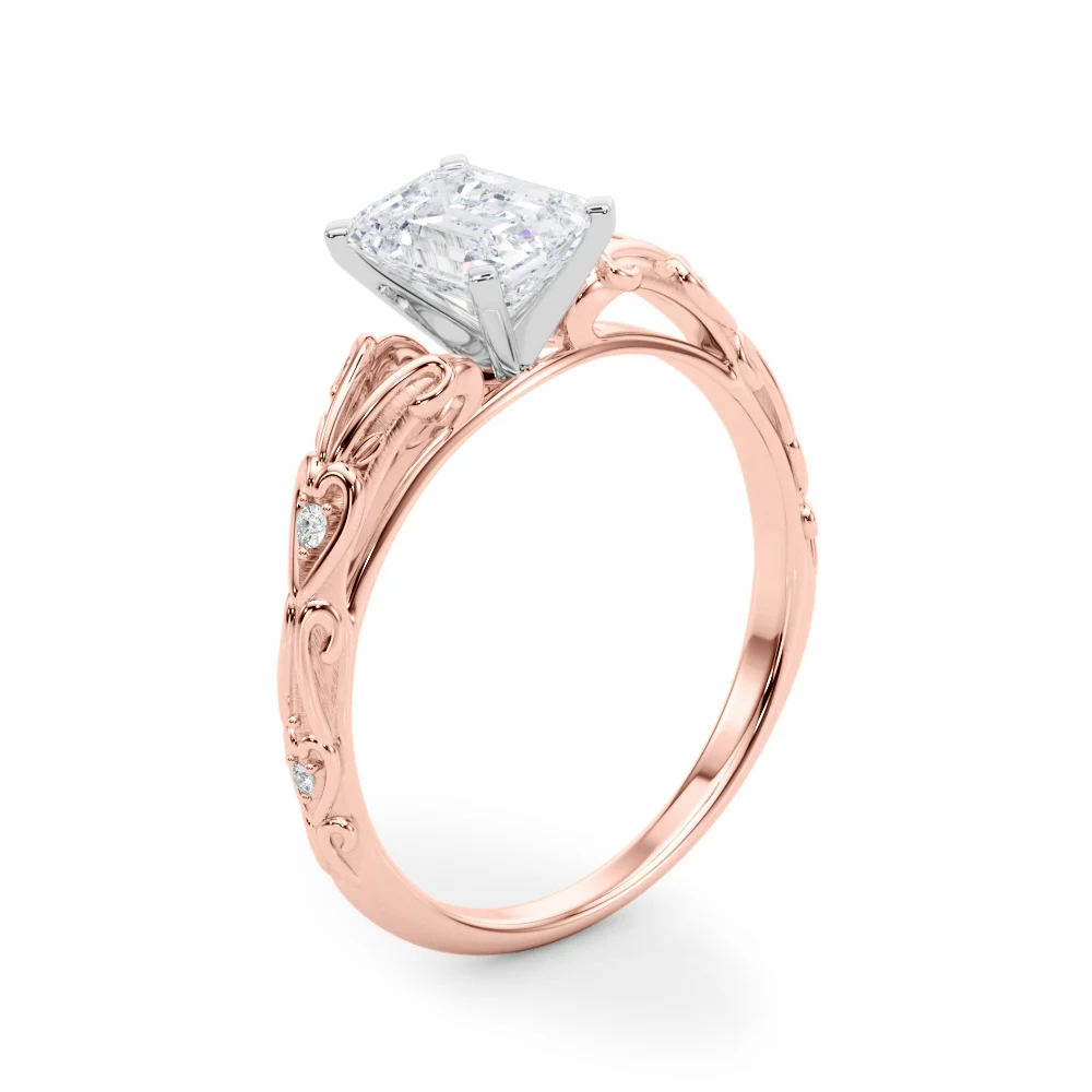 Accented Vintage-Inspired Engagement Ring - Image 29