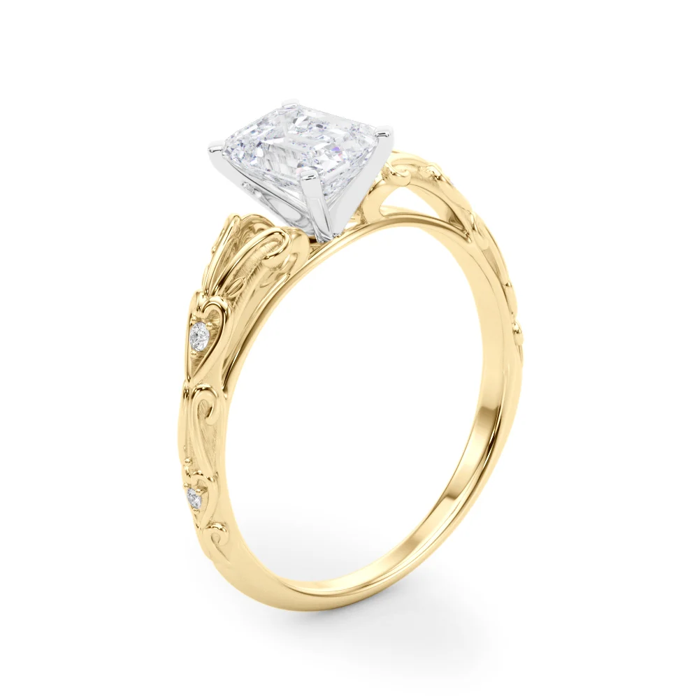 Accented Vintage-Inspired Engagement Ring - Image 24