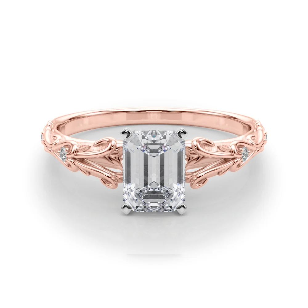 Accented Vintage-Inspired Engagement Ring - Image 28