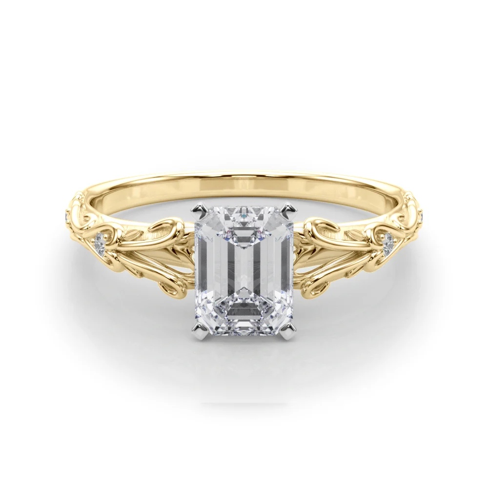 Accented Vintage-Inspired Engagement Ring - Image 23