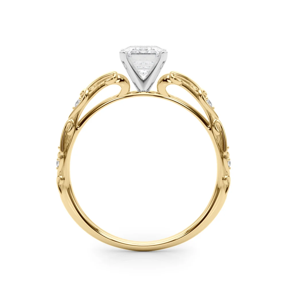 Accented Vintage-Inspired Engagement Ring - Image 22
