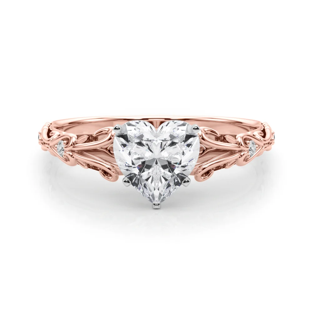 Accented Vintage-Inspired Engagement Ring - Image 140