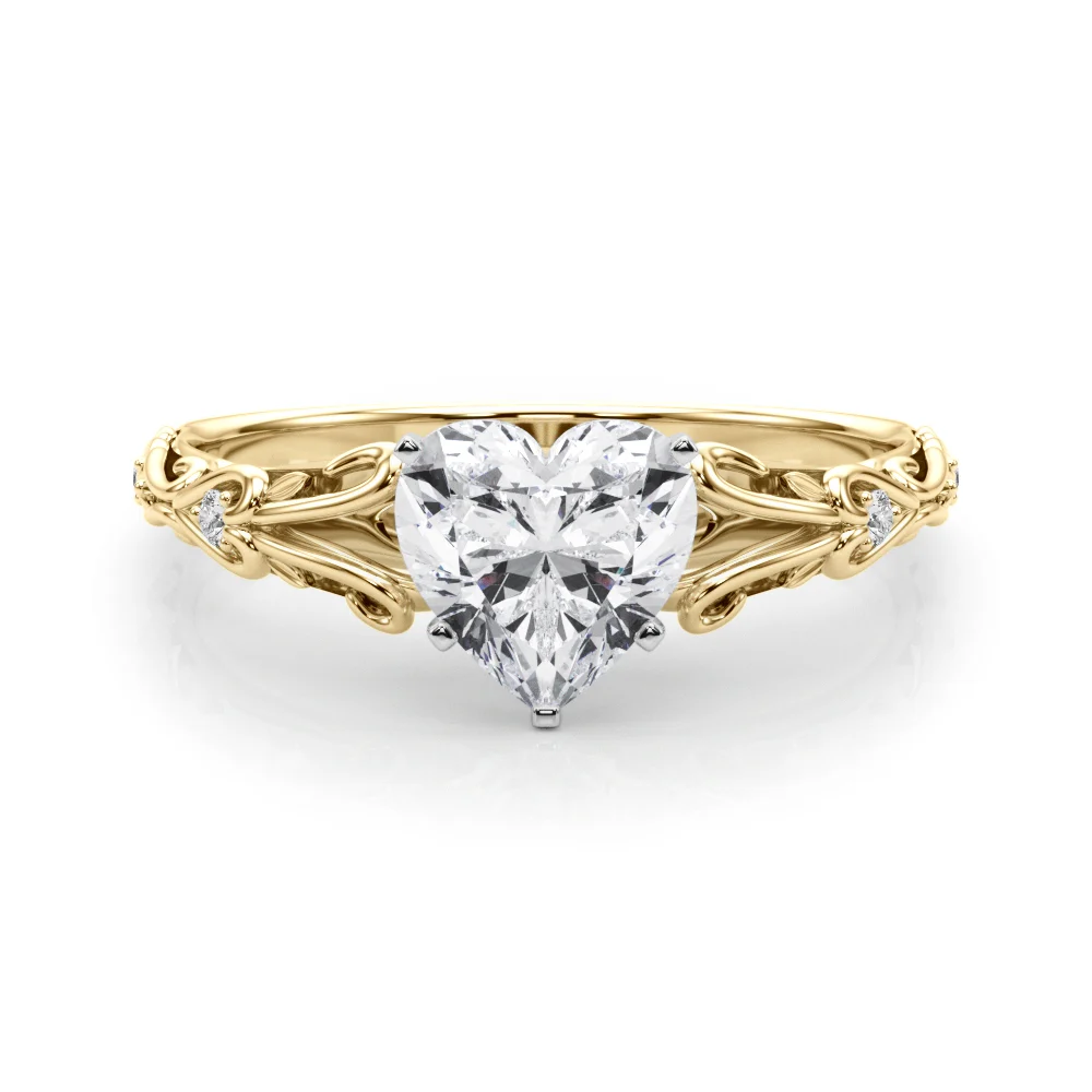 Accented Vintage-Inspired Engagement Ring - Image 136