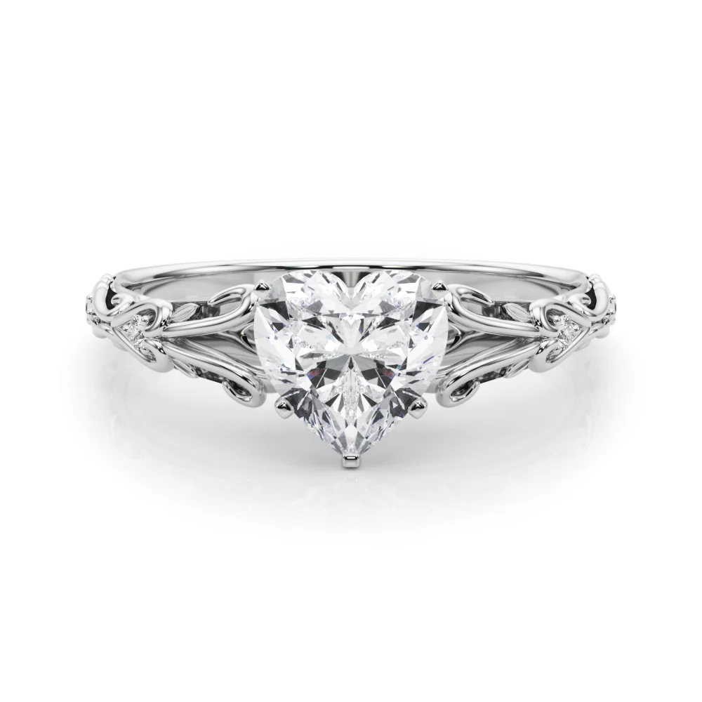 Accented Vintage-Inspired Engagement Ring - Image 132