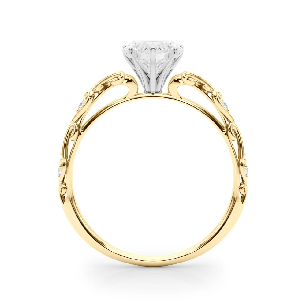 Accented Vintage-Inspired Engagement Ring - Image 135
