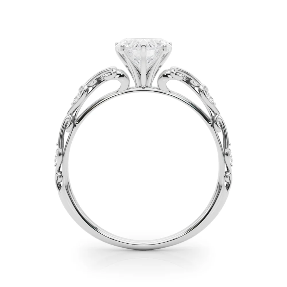 Accented Vintage-Inspired Engagement Ring - Image 131