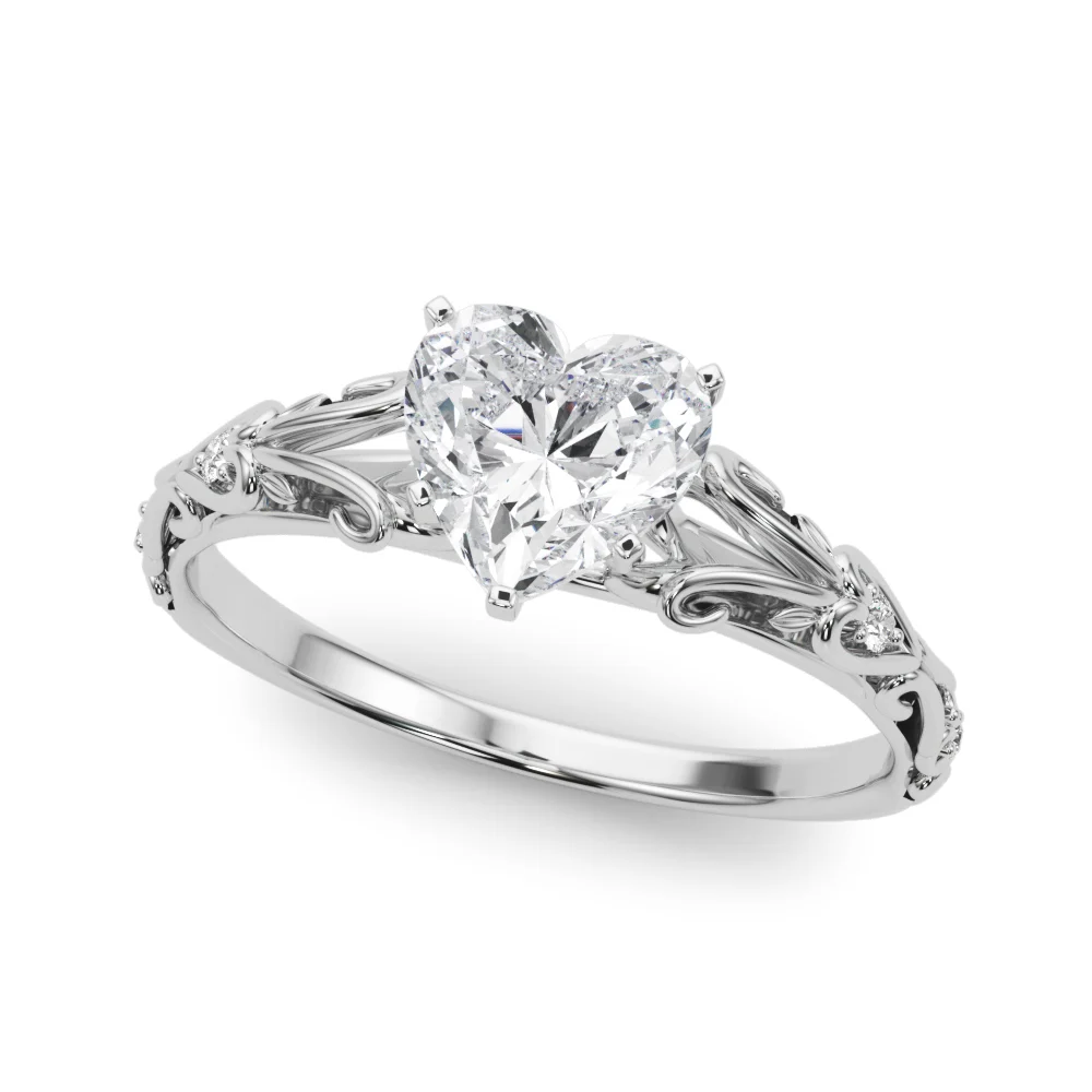 Accented Vintage-Inspired Engagement Ring - Image 130