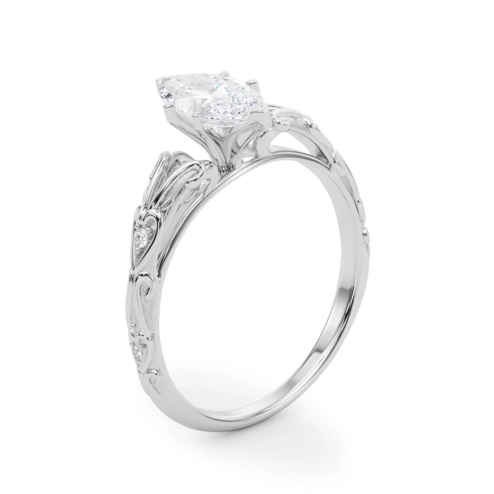 Accented Vintage-Inspired Engagement Ring - Image 106