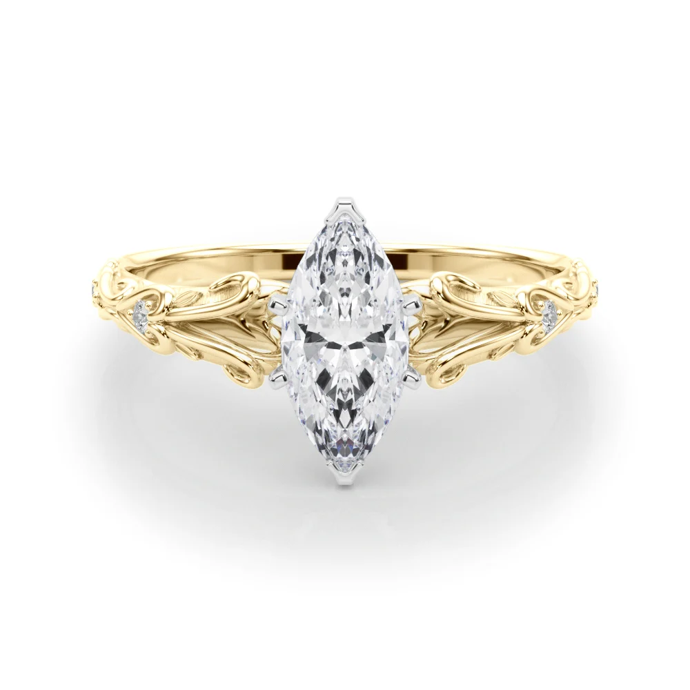 Accented Vintage-Inspired Engagement Ring - Image 110