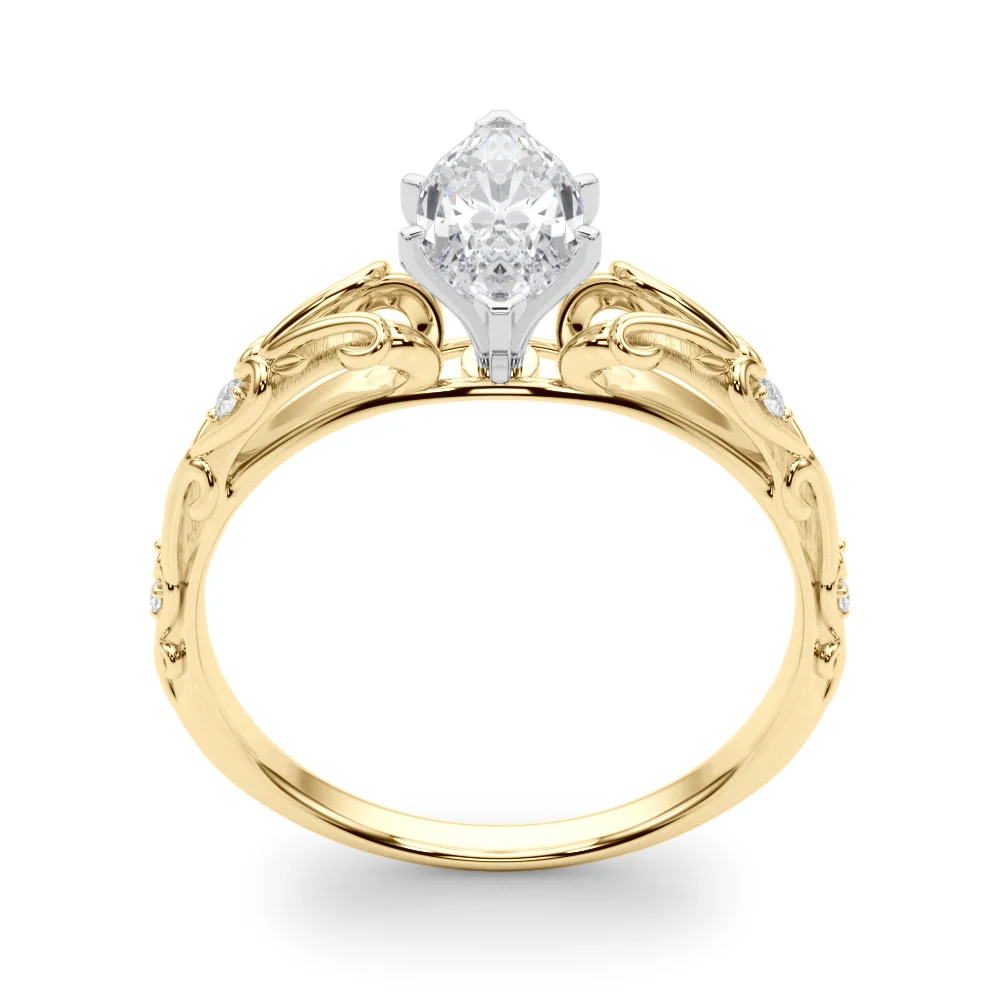 Accented Vintage-Inspired Engagement Ring - Image 112