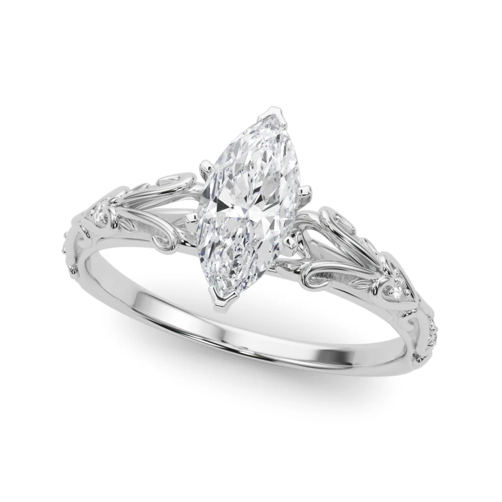 Accented Vintage-Inspired Engagement Ring - Image 103