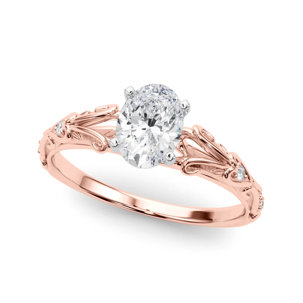 Accented Vintage-Inspired Engagement Ring - Image 53