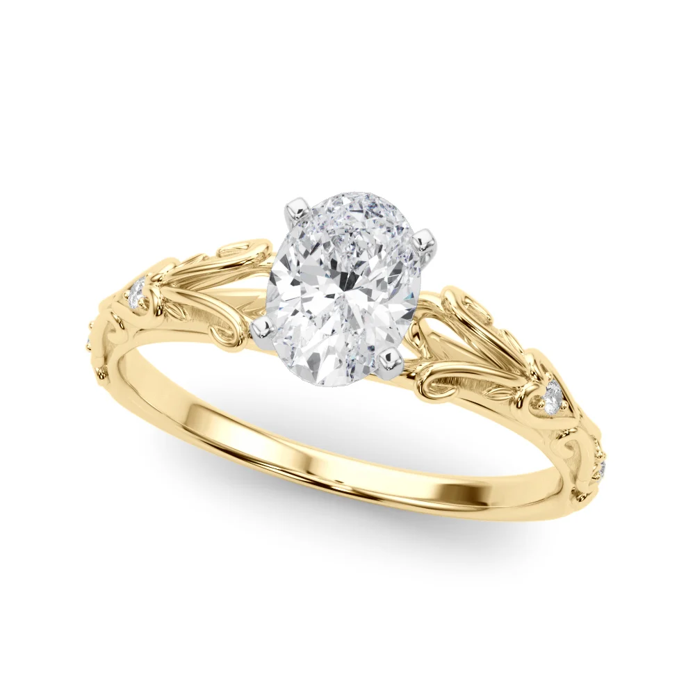 Accented Vintage-Inspired Engagement Ring - Image 48