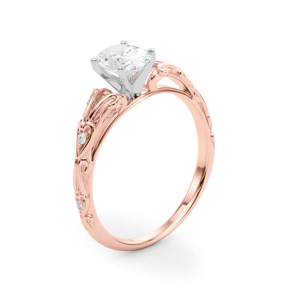 Accented Vintage-Inspired Engagement Ring - Image 56