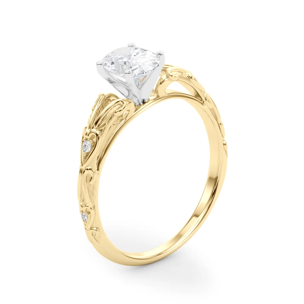 Accented Vintage-Inspired Engagement Ring - Image 51