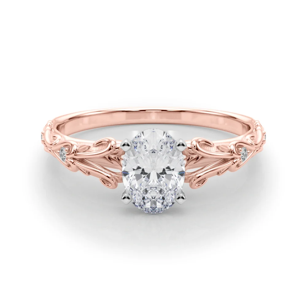 Accented Vintage-Inspired Engagement Ring - Image 55