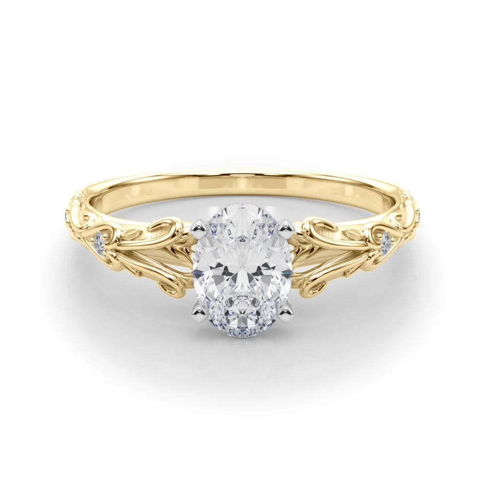 Accented Vintage-Inspired Engagement Ring - Image 50