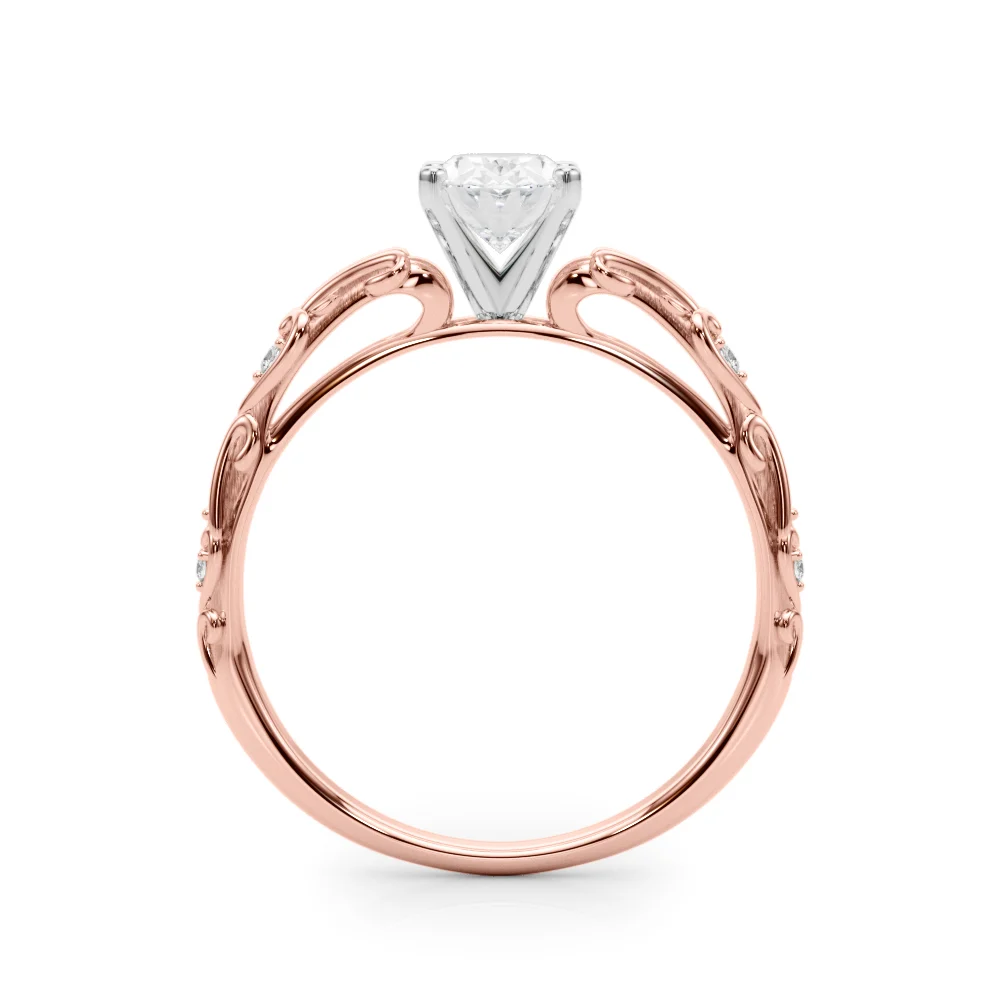 Accented Vintage-Inspired Engagement Ring - Image 54