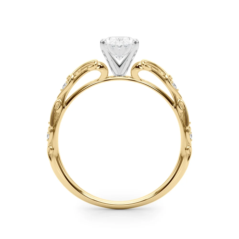 Accented Vintage-Inspired Engagement Ring - Image 49