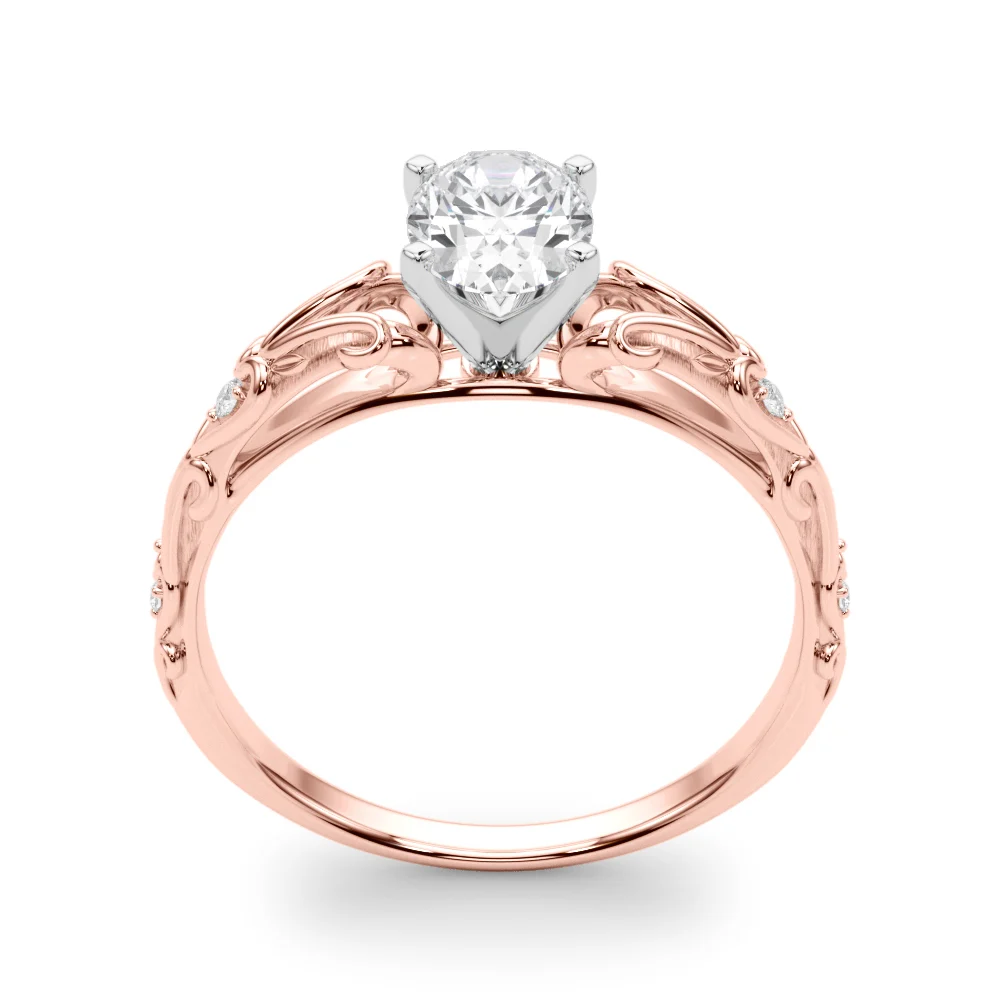 Accented Vintage-Inspired Engagement Ring - Image 57