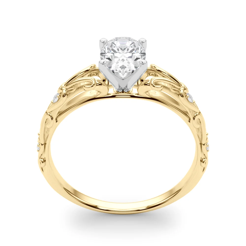 Accented Vintage-Inspired Engagement Ring - Image 52