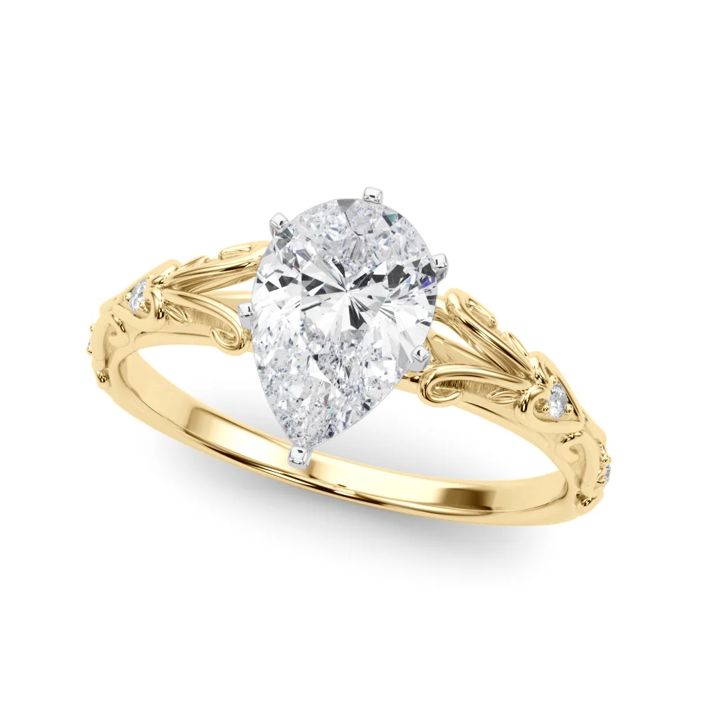 Accented Vintage-Inspired Engagement Ring - Image 93