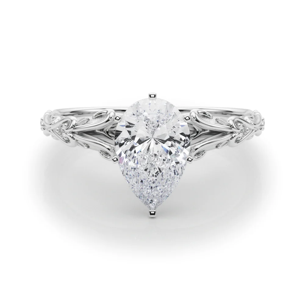 Accented Vintage-Inspired Engagement Ring - Image 90