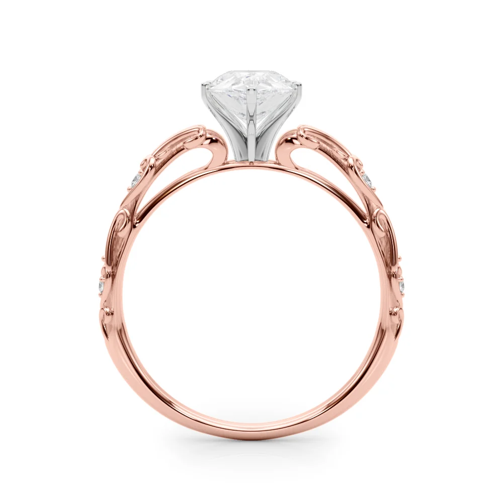 Accented Vintage-Inspired Engagement Ring - Image 99