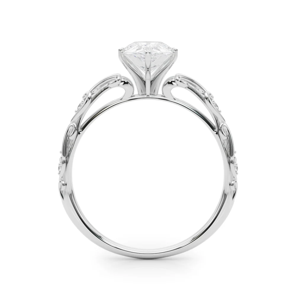 Accented Vintage-Inspired Engagement Ring - Image 89
