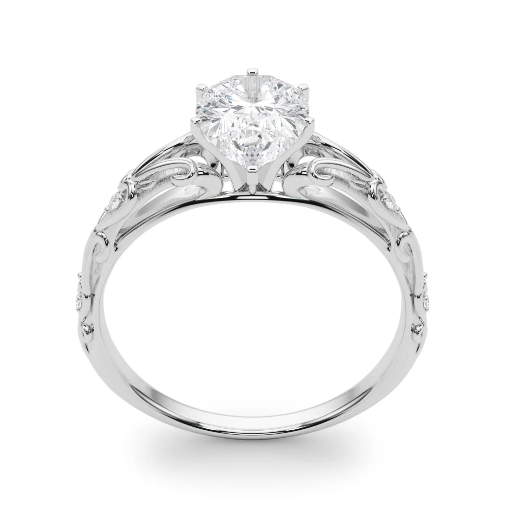Accented Vintage-Inspired Engagement Ring - Image 92