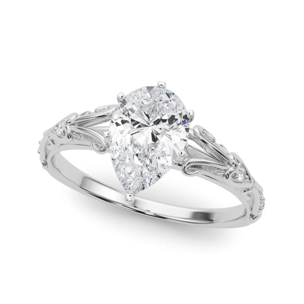 Accented Vintage-Inspired Engagement Ring - Image 88
