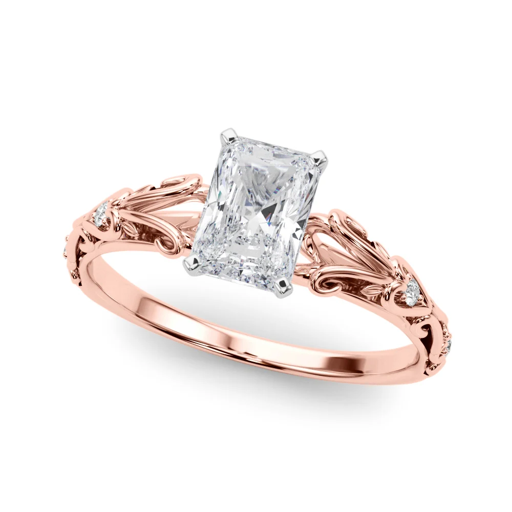 Accented Vintage-Inspired Engagement Ring - Image 39