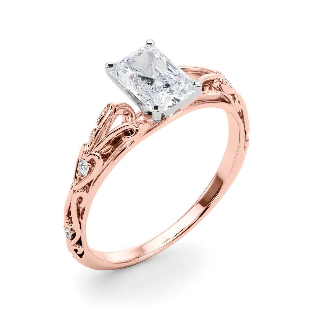 Accented Vintage-Inspired Engagement Ring - Image 42
