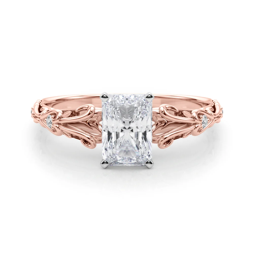 Accented Vintage-Inspired Engagement Ring - Image 41