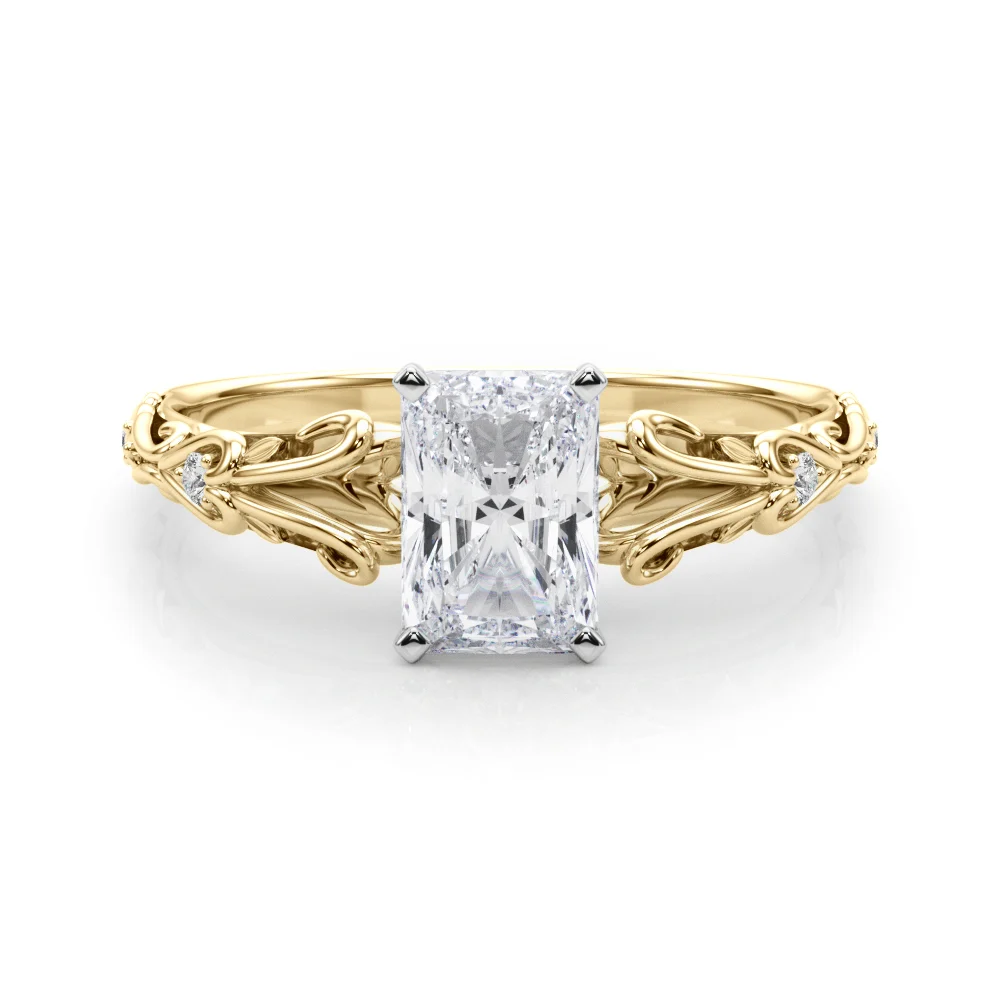 Accented Vintage-Inspired Engagement Ring - Image 37