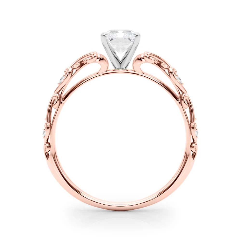 Accented Vintage-Inspired Engagement Ring - Image 40