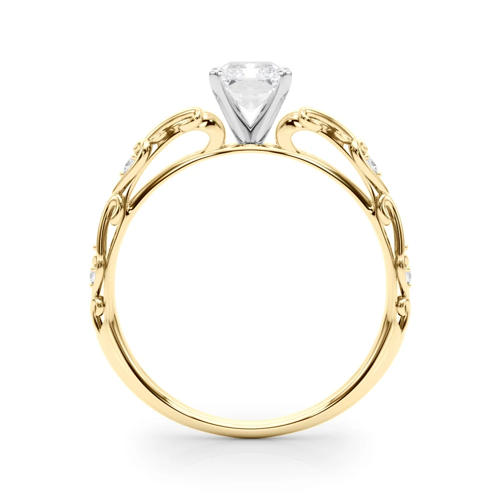 Accented Vintage-Inspired Engagement Ring - Image 36