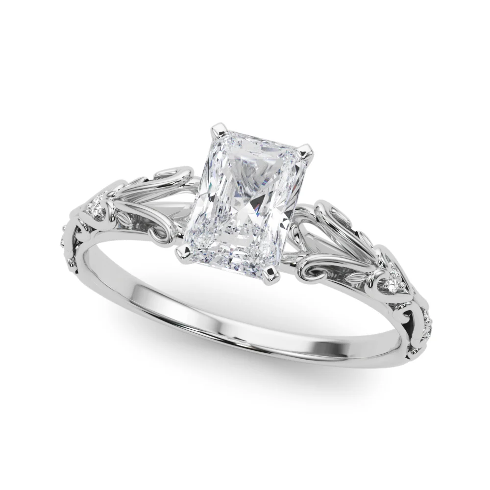 Accented Vintage-Inspired Engagement Ring - Image 31