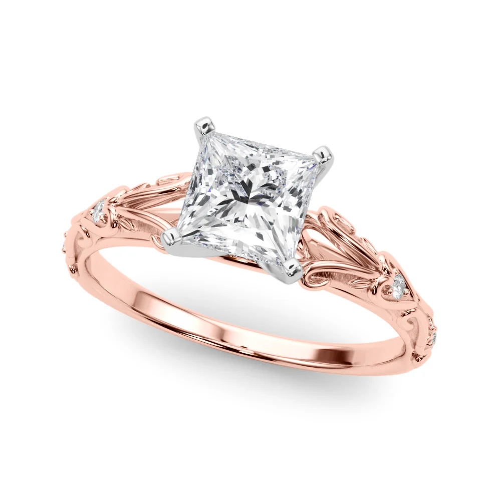 Accented Vintage-Inspired Engagement Ring - Image 83