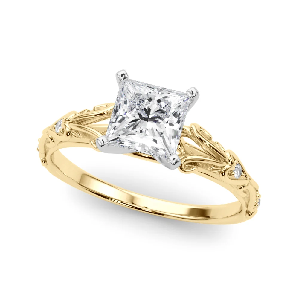 Accented Vintage-Inspired Engagement Ring - Image 78