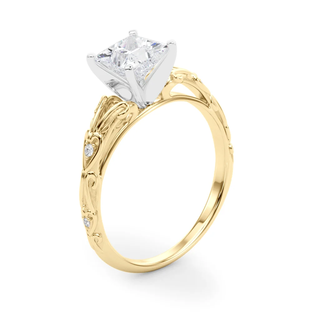 Accented Vintage-Inspired Engagement Ring - Image 81