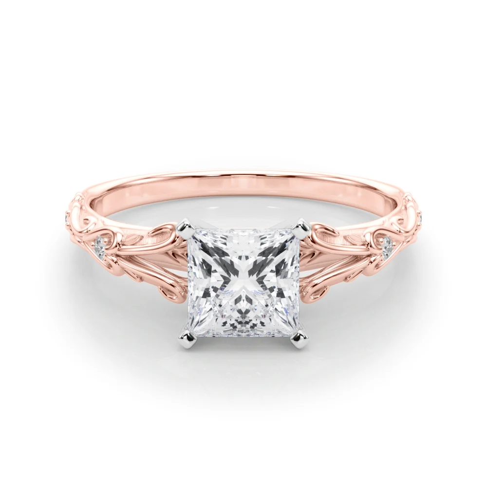 Accented Vintage-Inspired Engagement Ring - Image 85