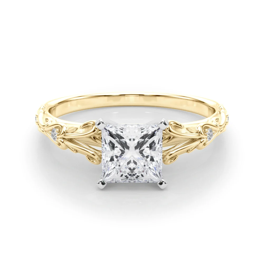 Accented Vintage-Inspired Engagement Ring - Image 80