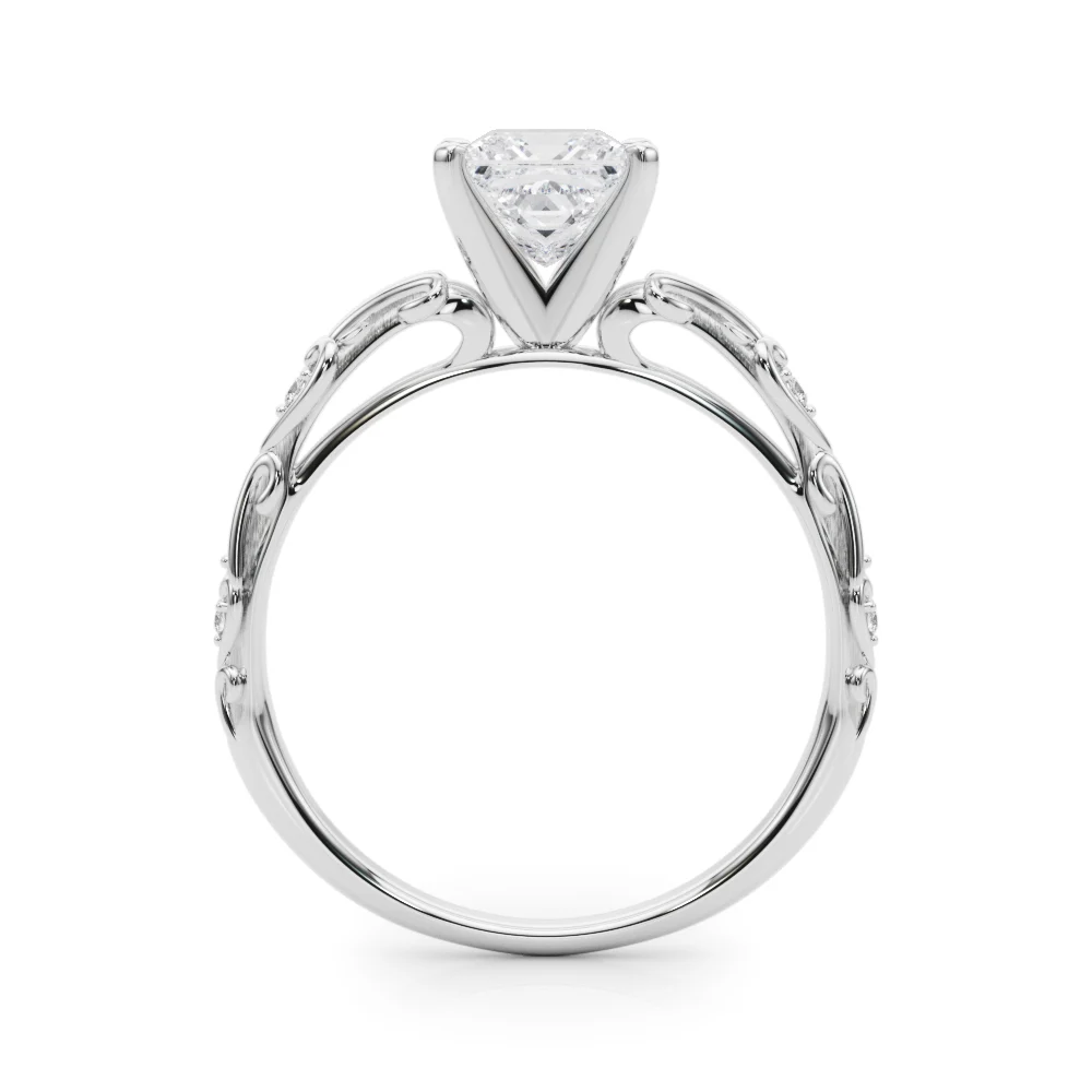 Accented Vintage-Inspired Engagement Ring - Image 74