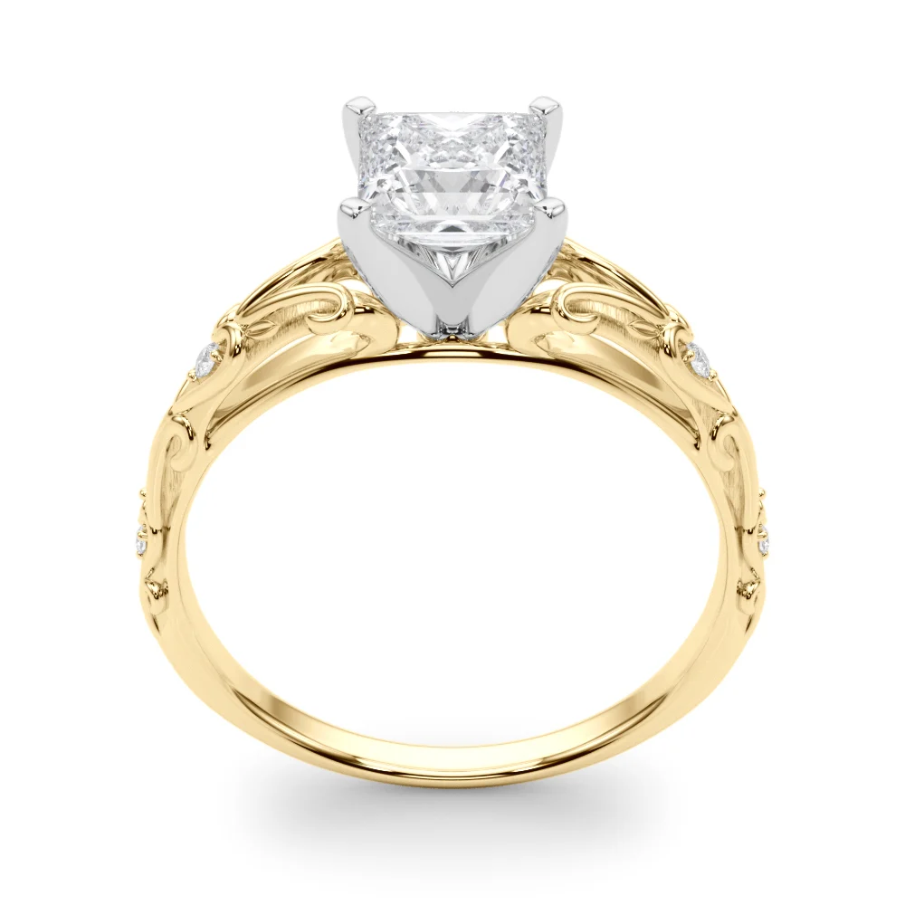 Accented Vintage-Inspired Engagement Ring - Image 82