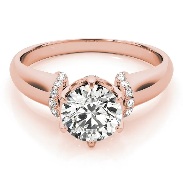 Solitaire Cluster Sides Engagement Rings - Image 11