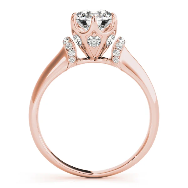 Solitaire Cluster Sides Engagement Rings - Image 10